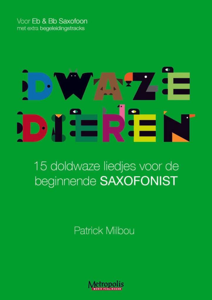 Dwaze Dieren voor Bb of Eb Sax